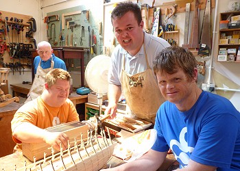 Aldingbourne Trust woodwork volunteers